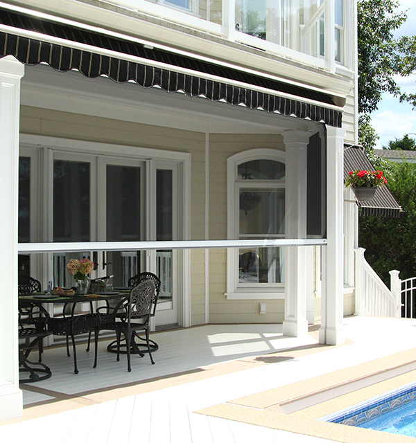 Best motorized retractable patio screens on American home